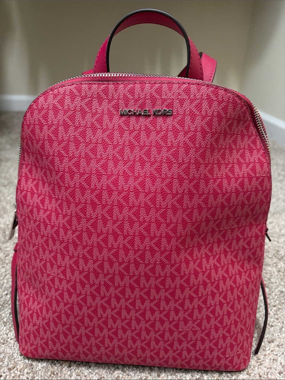 Michael Kors large red Backpack